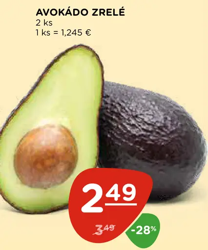Avokádo zrelé