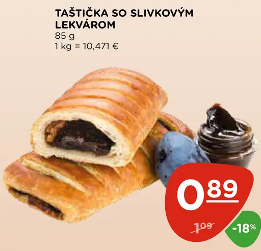 Taštička so slivkovým lekvárom