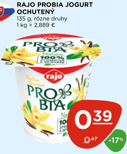 Rajo Probia Jogurt ochutený