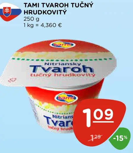 Tami Tvaroh tučný hrudkovitý