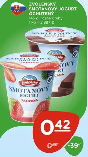 Zvolenský smotanový jogurt