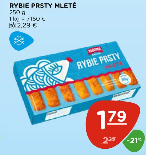 Nowaco rybie prsty mleté