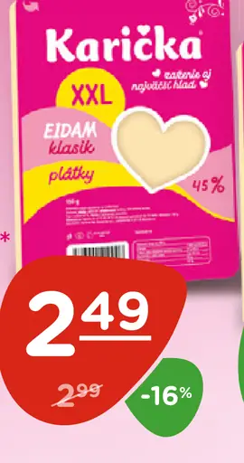 Karička eidam plátky XXL klasik/Fit