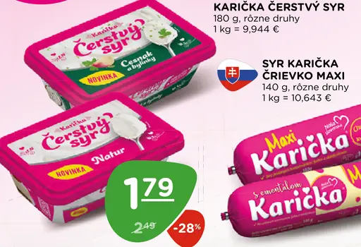 Karička čerstvý syr