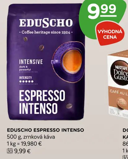 Eduscho Espresso Intenso pražená zrnková káva