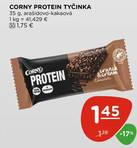 Corny protein tyčinka arašidovo-kakaová