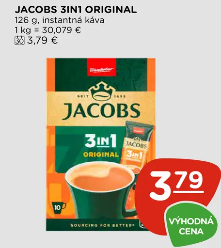 Jacobs 3in1 instantná káva original
