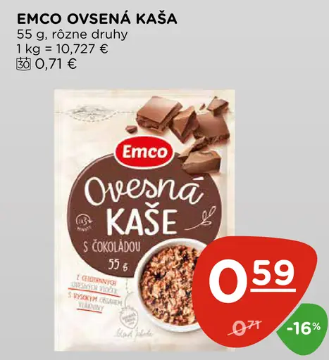 Emco Ovsená kaša s čokoládou