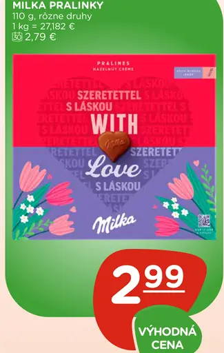 Milka pralinky