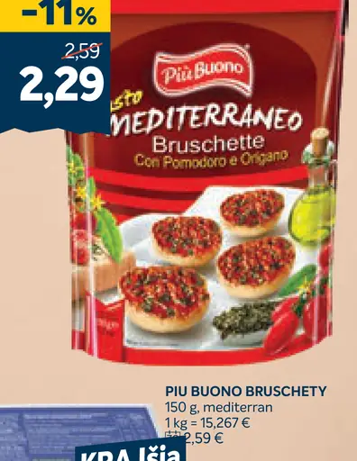 Piú Buono bruschetty mediterran