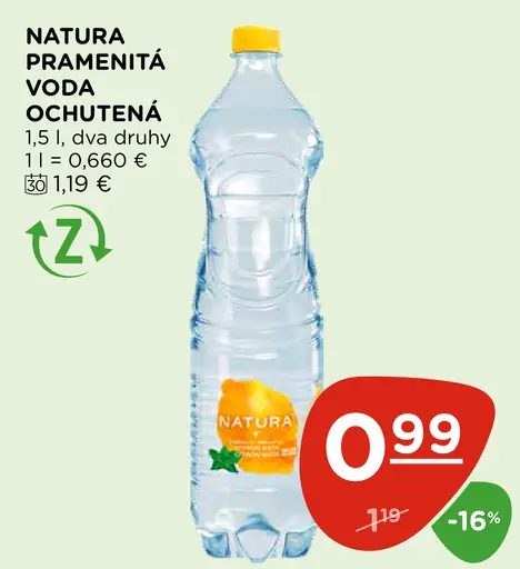Natura Pramenitá voda nesýtená