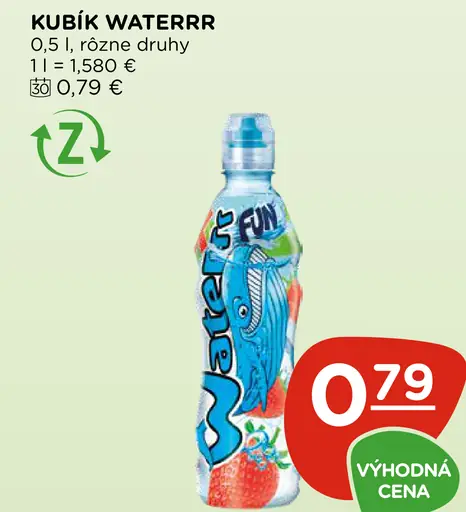 Kubík Waterrr detský nápoj