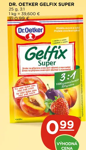 Dr. Oetker Gelfix Super želírovací prípravok 3:1