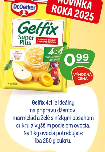 Dr. Oetker Gelfix Super Plus želírovací prípravok 4:1