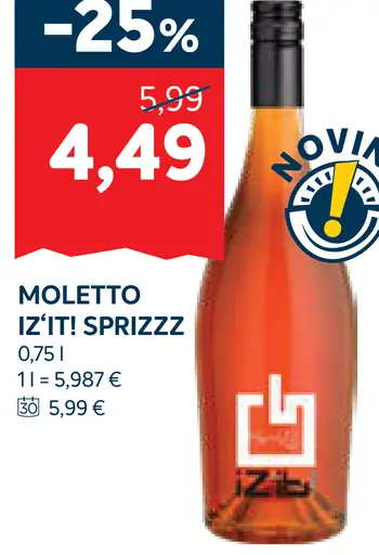 Moletto Iž!t! Sprizzz šumivé víno