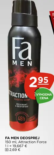 Fa Men Attraction Force dezodorant sprej