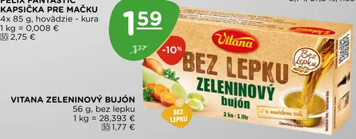 Vitana Zeleninový bujón bez lepku