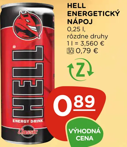 Hell energetický nápoj plechovka