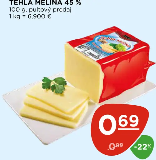 Melina tehla syr 45 %