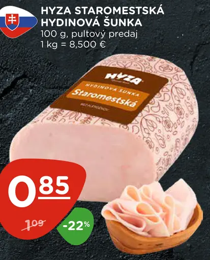 Hyza Staromestská hydinová šunka
