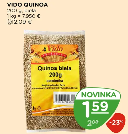 Vido quinoa biela semienka