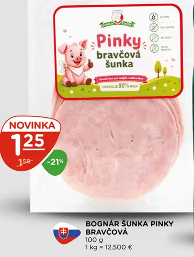 Bognár šunka Pinky bravčová