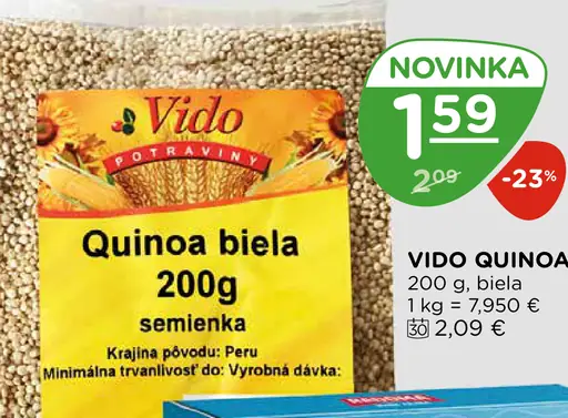 Vido quinoa biela semienka
