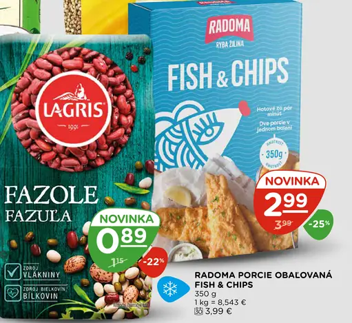 Radoma porcie obalovaná Fish & Chips