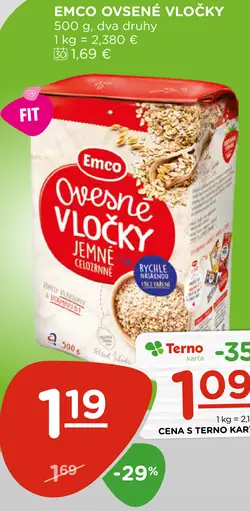 Emco ovsené vločky jemné