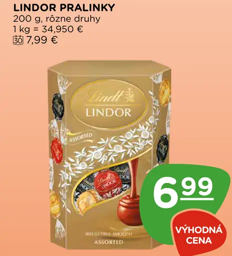 Lindor pralinky
