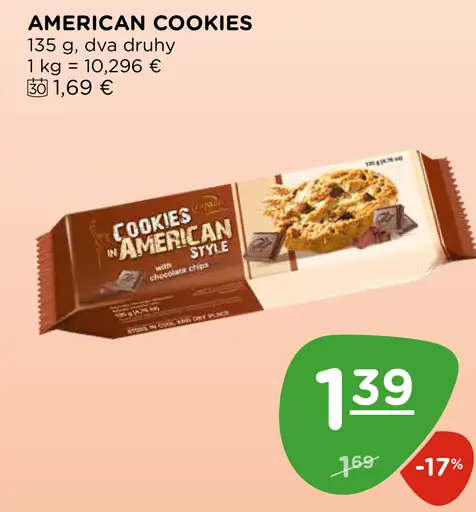 American Cookies sušienky