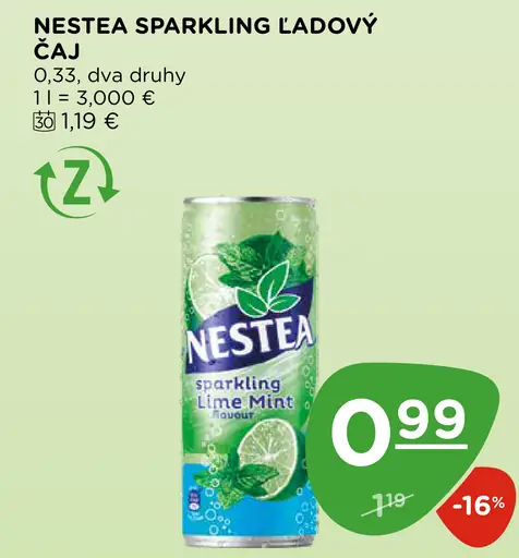 Nestea ľadový čaj rôzne druhy