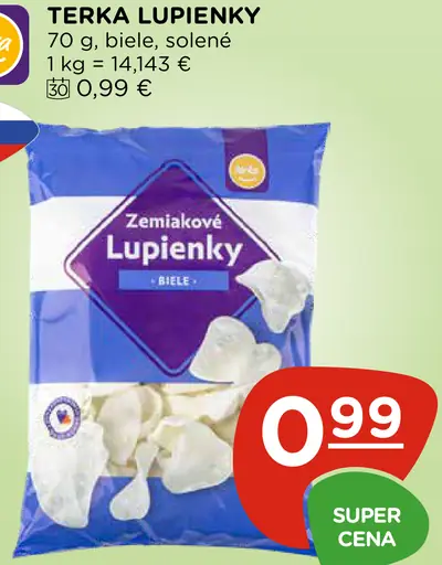 Terka Lupienky zemiakové biele solené