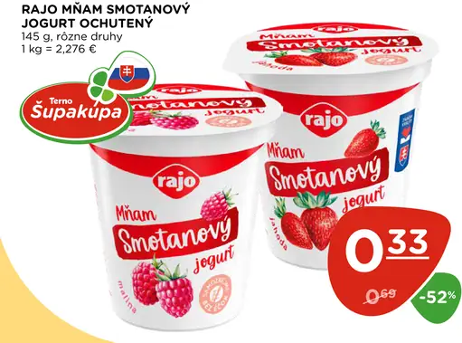 Rajo Mňam Smetanový Jogurt