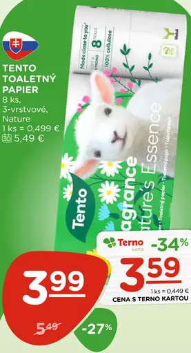 Tento toaletný papier Nature´s Essence 3-vrstvový
