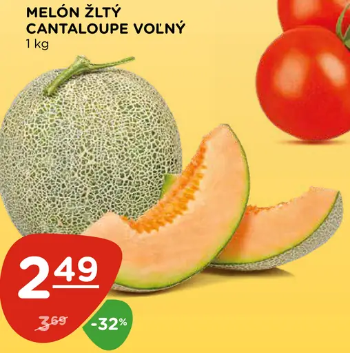 Melón žltý Cantaloupe voľný