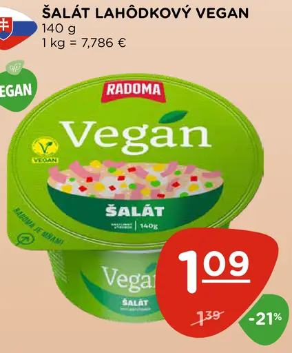 Šalát lahôdkový vegan