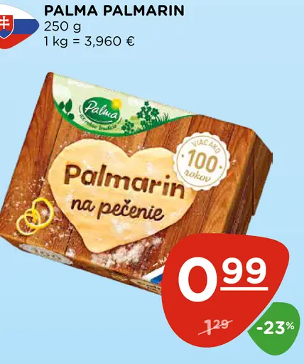 Palma Palmarin na pečenie