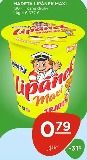 Madeta Lipánek Maxi tvarohový dezert