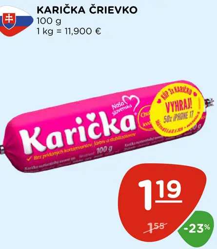Karička črievko Tavený syr