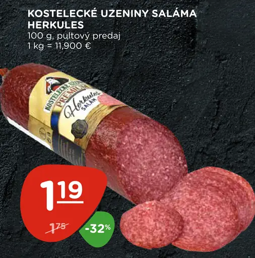 Kostelecké Uzeniny Saláma Herkules