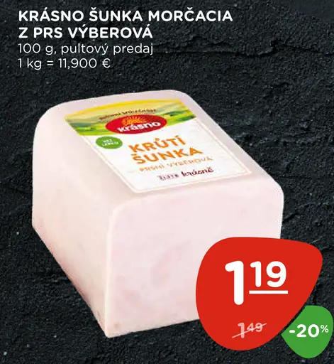 Krásno šunka morčacia z pŕs výberová