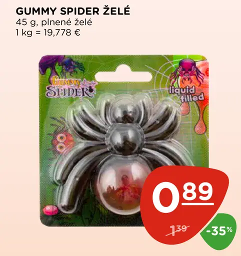 Gummy Spider želé