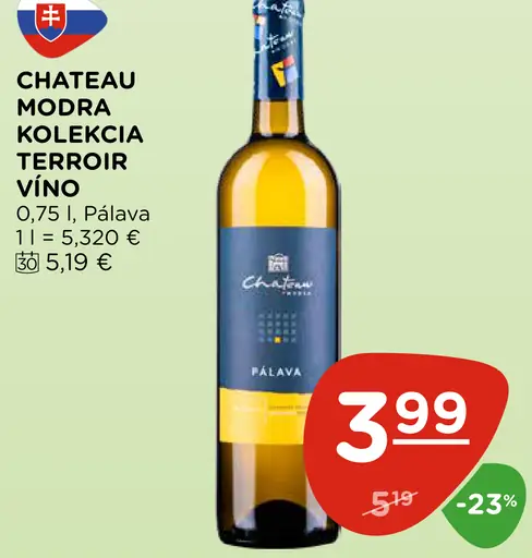 Chateau Modra Kolekcia Terroir víno Pálava