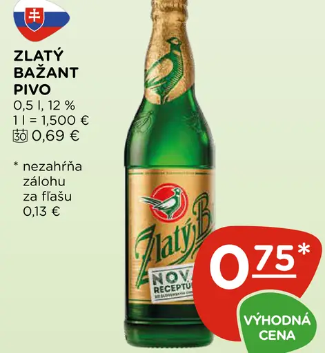 Zlatý Bažant Pivo