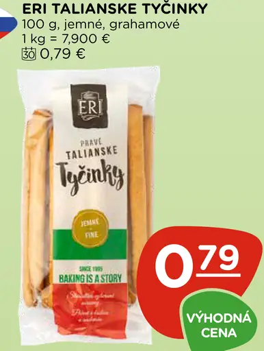 Eri Talianske Tyčinky jemné, grahamové