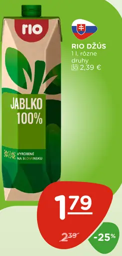 Rio džús jablko 100%