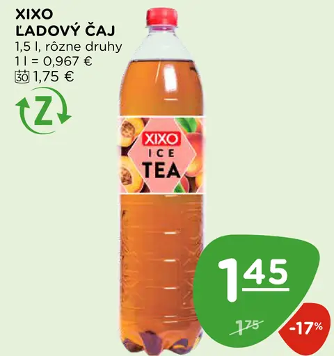 Xixo Ľadový čaj plechovka