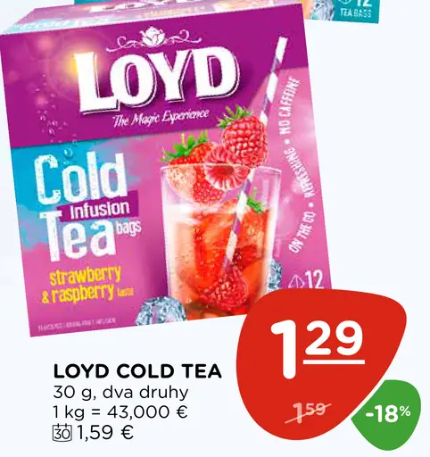 Loyd Cold Tea nálevový čaj do studenej vody
