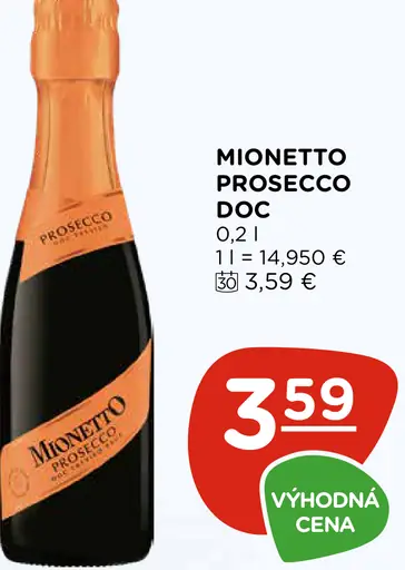Mionetto Frizzante DOC šumivé víno